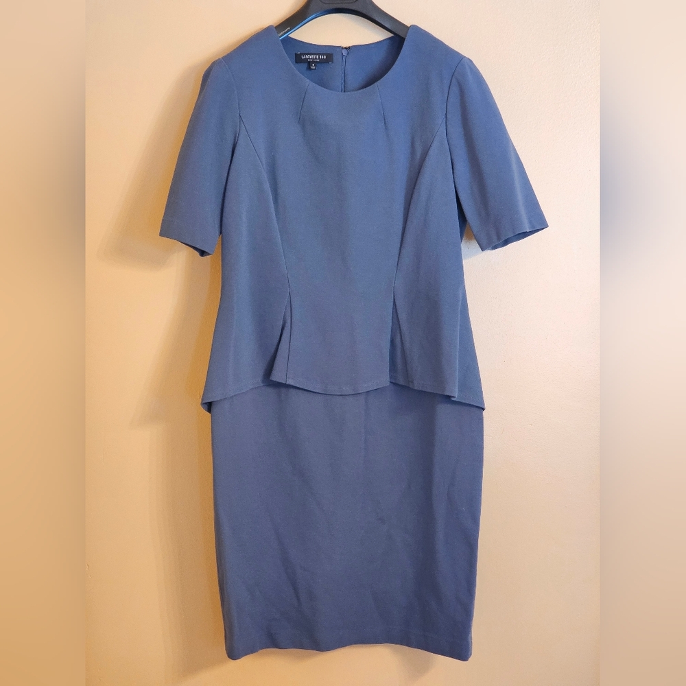 Lafayette 148 New York, peplum blue, Size 6